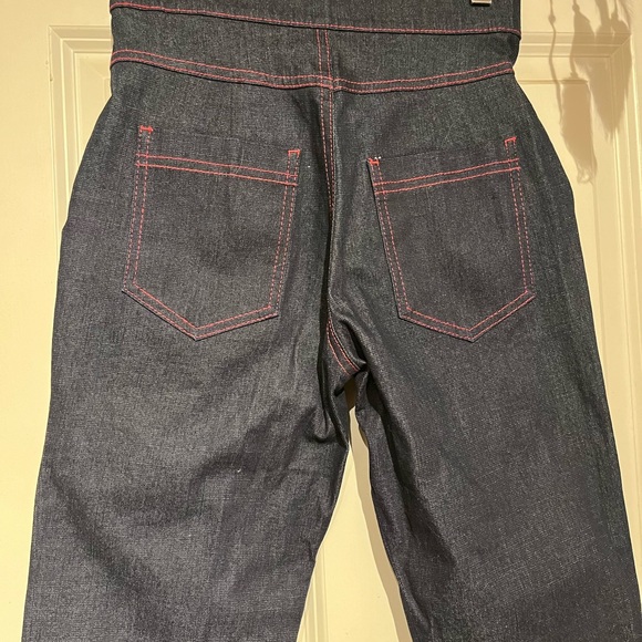 RARE Stop Staring! Famously vintage inspired high waisted Jeans cherry detail - Picture 3 of 6